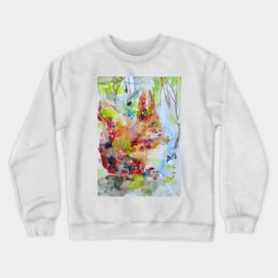 SQUIRREL - watercolor portrait .1 Crewneck Sweatshirt